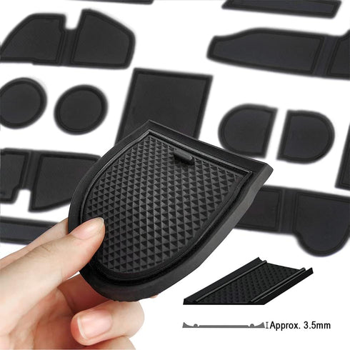 Auovo Anti-dust Door Mats for 2018 2019 2020 2021 2022 2023 Subaru Crosstrek and 2018-2023 Impreza Gate Door Liners Inserts Cup Console Mats Inter...