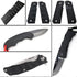 Cool Hand 2 pcs G10 Knife Handle Scales Slabs Custom DIY Tool Material for Knives Making Blanks Blades, All Black, KHM-G10-1...