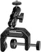 Camera Mount Clamp with Mini Magic Arm - 1/4" and 3/8" Threaded Holes - for Camera, Action Camera, Flash, Light, Microphone, Camera Clamp Adapter ...