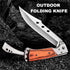 DOOM BLADE Long Blade Pocket Folding Knife - Sharp Survival Work Knives-Foldable Large Knife with Rosewood Handle,Gift for Dad Husband,for Hunting...