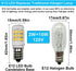 E12 LED Fridge Water Dispenser Light Bulb 2W(15W Replacement) 120V T5 Tubular Appliance Bulb for Chandeliers Home Lighting Refrigerator/Dryer Drum...
