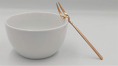 Modern Flatware - Luxury Stainless Steel Utensil Elegant Dinnerware Cutlery Set, Dishwasher Safe Forks Knives Spoons, Tableware (Rose Gold, 5pcs, ...