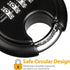 DAYGOS Combination Disc Padlocks for Outdoor - Heavy Duty 4 Digit Code Lock, Combo Discus Lock for Storage Unit,Gate,Fence,Traile(3/8-in Shackle,1...
