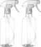 DIYSELF 2 Pack Spray Bottles for Cleaning, Empty Spray Bottle Clear, Plastic Spray Bottles Heavy Duty, Water Spray Bottle with Adjustable Nozzle, ...