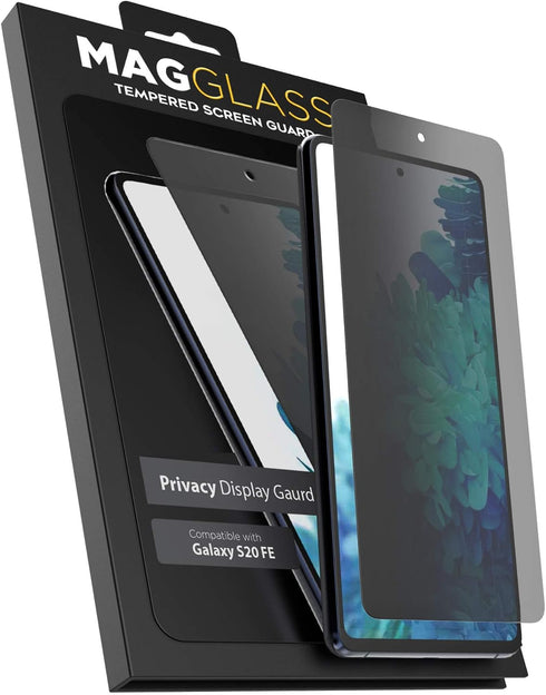 magglass Samsung S20 FE Privacy Screen Protector Tempered Glass Anti Spy Display Guard for Galaxy S20 FE (Case Compatible)...