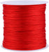 100M x 0.8mm Nylon Chinese Knot Cord Rattail Macrame Shamballa Thread String Beading Thread Chinese Knot Braided (Red)...