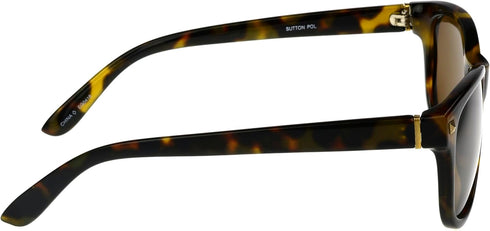 Foster Grant Sutton Polarized Sunglasses For Women, Brown Tortoise Shell Sunglasses...