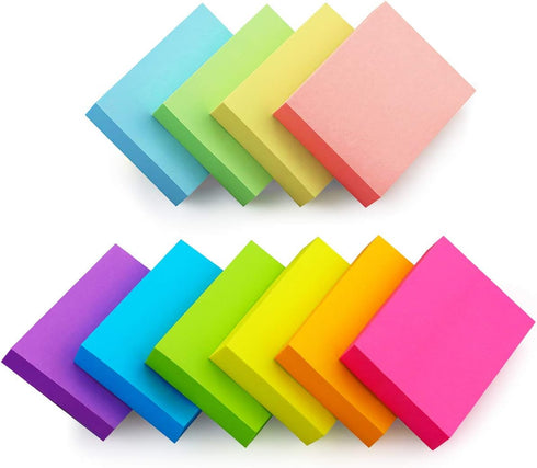 30 Pads Sticky Notes 1.5x2 Self-Stick Notes 10 Bright Multi Colors Sticky Notes 60 Sheet/Pad...