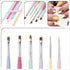 6 PCS Nail Art Brushes Set, Nail Painting Brushes Nail Art Liner Brushes and Nail Art Dotting Pens...