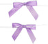 Bright Creations 100 Pack Purple Twist Tie Bows for Treat Bags, 3" Small Satin Ribbons for Craft Decoration, Gift Wrap, Themed Party Favors, Baked...
