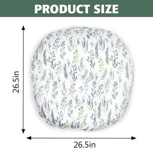DILIMI Newborn Lounger Cover, Removable Baby Lounger Cover, Ultra Soft Comfortable Slipcover for Infant Lounger Pillow, Green Leaf...