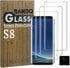 BANDQ 3 Pack for Samsung Galaxy S8 Screen Protector?3+1 Pack? 1 Pack Camera Lens Protector, 9H Scratch-Resistant HD Tempered Glass Screen Protecto...