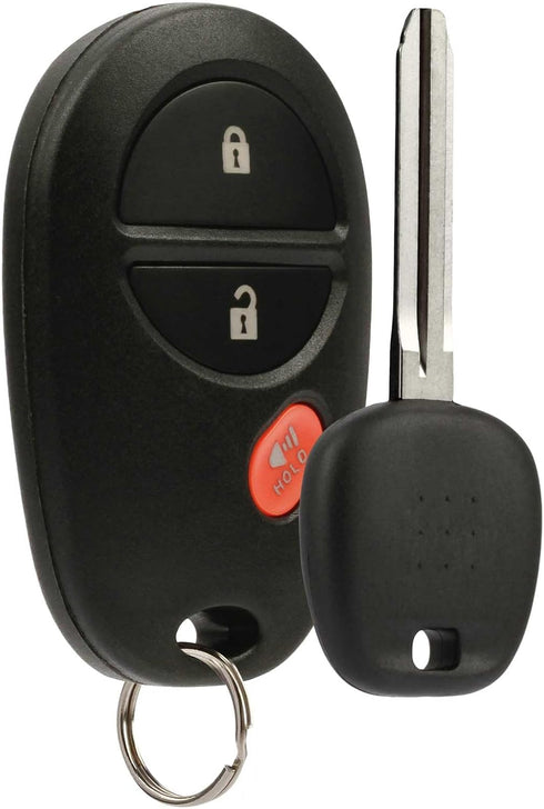 Keyless Entry Remote Fob + Ignition Key (fits Toyota GQ43VT20T 4D-67)...