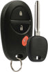 Keyless Entry Remote Fob + Ignition Key (fits Toyota GQ43VT20T 4D-67)...