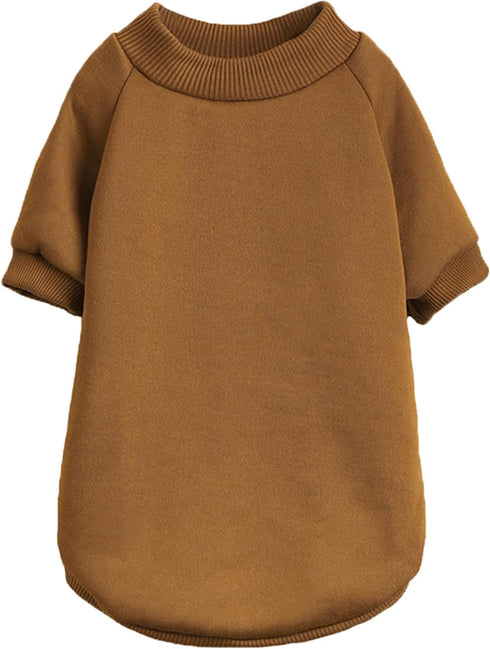 Puppy Sweater for Small Dogs Clothes Warm Winter Cat Clothe Pet Sweatshirt Knitwear Doggie Kitten Clothing, Coffee, Medium...