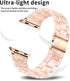Bestig Compatible with Resin Apple Watch Band 49mm 46mm 45mm 44mm 42mm-Series 3 2 1, Stainless Buckle Waterproof Replacement Strap for iWatch Ultr...