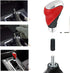 Lunsom Leather Gear Shift Knob, Type-R Gear Shifter Head Handle Lever Metal Shift Knob Fit Most Transmission Automatic Manual Vehicle (Black & Red...