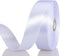YASEO 1 Inch White Solid Satin Ribbon, 50 Yards Craft Fabric Ribbon for Gift Wrapping Floral Bouquets Wedding Party Decoration...