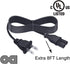 8ft Power Cord Replacement for Toshiba 19LV61K 22LV505 40L2400U 15LV505 19LV505 19LV610U 72796185 AE009538 22LV610U 40L3400U 50L1400U 50L2400U 50L...