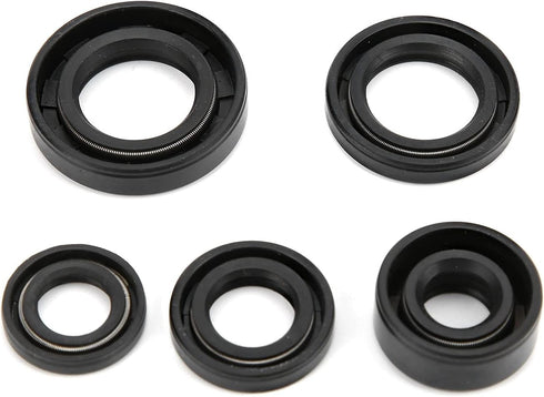 Engine Oil Seal Set, 5Pcs / Set Steel Alloy Engine Oil Seal Set Kit Accessory Replacement Fit for 110cc 125cc 140cc PIT PRO Trail Quad Dirt Bike A...