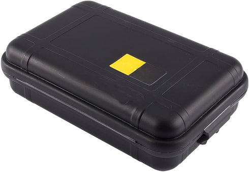 Yosoo Outdoor Waterproof Airtight Survival Storage Case Container Fishing Carry Box (Black, S) Small Waterproof Box Small Waterproof Container...