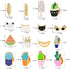 MJartoria 27PCS Cute Brooch Enamel Pins Set-Cartoon Dinosaur Fruit Plants Cat Novelty Lapel Pins Badges for Backpacks Clothing Bags Jackets Access...