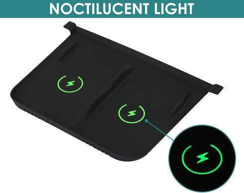 DS. DISTINCTIVE STYLE Anti-Slip Wireless Charger Mat Protector Compatible with Tesla Model 3/Y (2021-2023)......