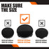 TMS 2.9Inch 75MM Wheel Center Caps, Pack of 4 (Gloss Black, Outer 75MM, Inner 73MM)...
