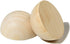 50 PCS 30 mm Split Wood Balls, Small Natural Unfinished Half Round Wooden Beads for Kids Craft...