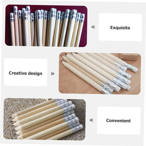 50pcs Short Pencil Pencils Pencils for Preschoolers Drawing Tool Small Golf Pencils Short Pencils Pupil Pencils Erasable Pencils Small Pencil Bass...