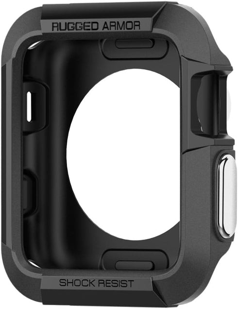 Spigen Rugged Armor Designed for Apple Watch Case for 42mm Series 3/2/1/Original (2015) - Black...