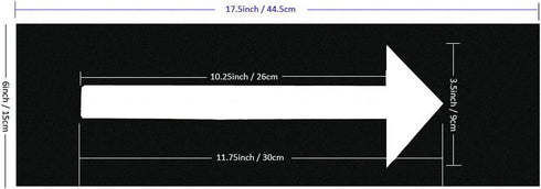 Paint Stencils, PVC Arrow Stencil, Plastic Wall Stencil Template, Arrow Sign Symbol Pavement Marking Stencil - 3-1/2"...