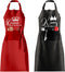 King Queen Apron Set Couple Aprons for Valentine's Day gifts His and Her Aprons for Couples...