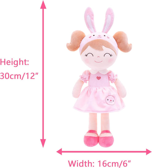 Gloveleya Baby Doll Girl Gifts Soft Plush Bunny Dolls 12" with Gift Box...
