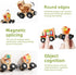 Montessori Toys for Toddlers, 11PCS Wooden Train Set, Toddler Toys for Preschool Learning Activities for Kids, Birthday Gift for Boys and Girls...