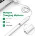 iMangoo 2 Pack Lightning Charging Cable Adapters for Apple Pencil 1st Generation Magnetic Replacement Cap Silicone Protective Cap Holder for iPad ...