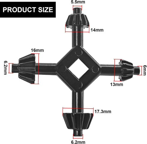 4 in 1 Drills Chuck Key 4 Way Multifunctional Steel Fit Handheld? Power Drill Chuck Key 4 in 1 Drilling Tool Suitable for Most Drills and Power To...