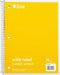 C-Line 1 Subject Notebook, 8 x 10-1/2 Inches, Wide Ruled, Yellow, 70 Sheets...