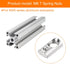 uxcell 110Pcs M6 T Spring Nut Fastener Carbon Steel Nickel Plated Half Round Roll in Spring T Slot Nut for t-Slot Aluminum Profile 3D Printer, CNC...