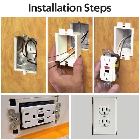 10 PCS BE1-2 Electrical Outlet Box Extenders with 20PCS Screws, 1-Gang Box Extender Single Gang Box Extender Electric Box Extender 1 Gang Power Ou...