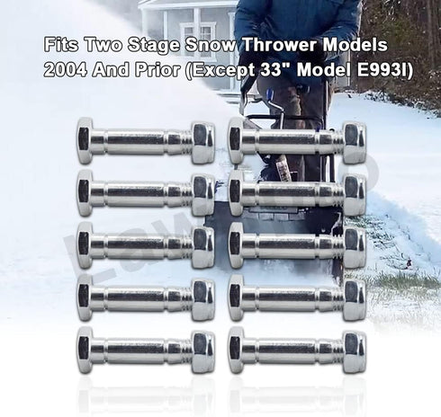 1-1/2" Pins with Nuts Compatible with MTD Two-Stage Snow Blowers / Auger Drive Snowblowers Replacement 710-0890A 710-0890 910-0890A 7100890 910089...