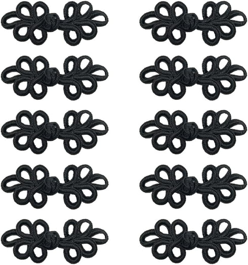10 Pairs Chinese Knots Sewing Fasteners Frog Buttons Closure for Tang Dynasty Clothing Quilted Jackets Sweater Costumes Outfit Clothing Cloak Coat...