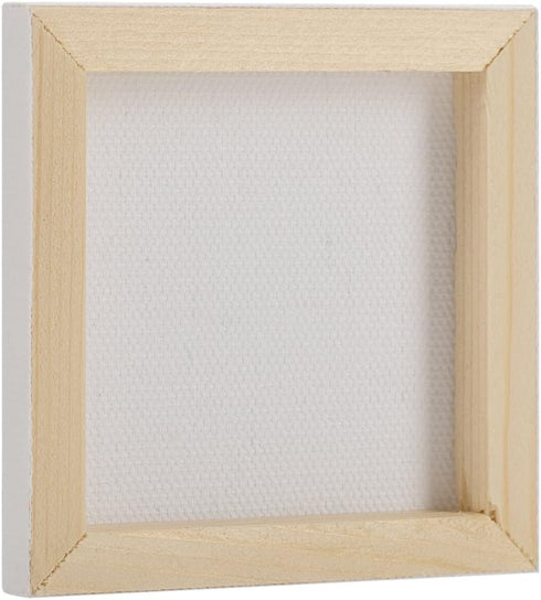 Tosnail 24 Pieces 3" x 3" Mini Canvas Panels Mini Stretched Canvas Small Canvas Boards Square Canvas for Painting, Craft...