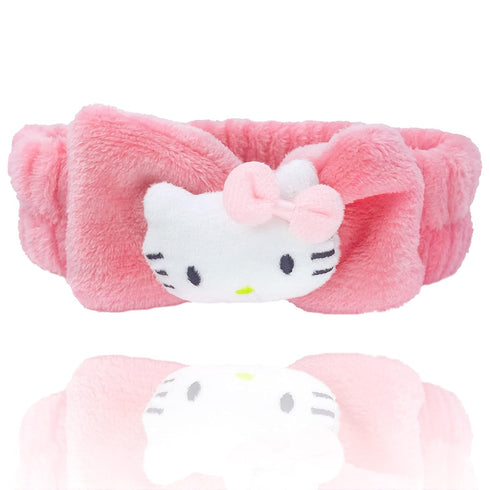 Kawaii Spa Headband, Cute Headband for Women Facial Makeup, Washing, Party, Soft Microfiber Coral Skincare Shower Fluffy Towel Headbands Hair Band...