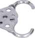 Fafeicy Lockout Tagout Hasp, 8 Hole Design Fireproof Flower Safety Double Head Aluminum Buckle Lock for Industry Oil Gas Chemical Industry Electri...