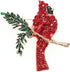 Red Rhinestone Northern Cardinal Brooch,Fashion Crystal Animal Birds Brooch for Women Christmas Bird Brooch...