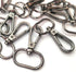 15 Pcs 1" Inside Diameter Oval Ring Lobster Clasp Claw Swivel for Strap Push Gate Lobster Clasps Hooks Swivel Snap Fashion Clips (Gunmetal, 1 inch...
