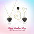 Flyonce Valentines Jewelry Set Mismatched Heart Jewelry Set for Women, Heart Pendant Necklace Asymmetric Earrings Set Valentines Day Gifts for Her...