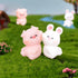 Rolin Roly 6PCS Resin Cute Rabbit and Pigs Micro Landscape Decorations for Bunnies Terrarium Decor Tiny Piggy Toy Plastic Cute Fairy Garden (6PCS)...