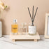 Bathroom Counter Organizer Wood Pedestal Stand Farmhouse Decorative Tray Soap Holder for Kitchen Decor, Burlywood...